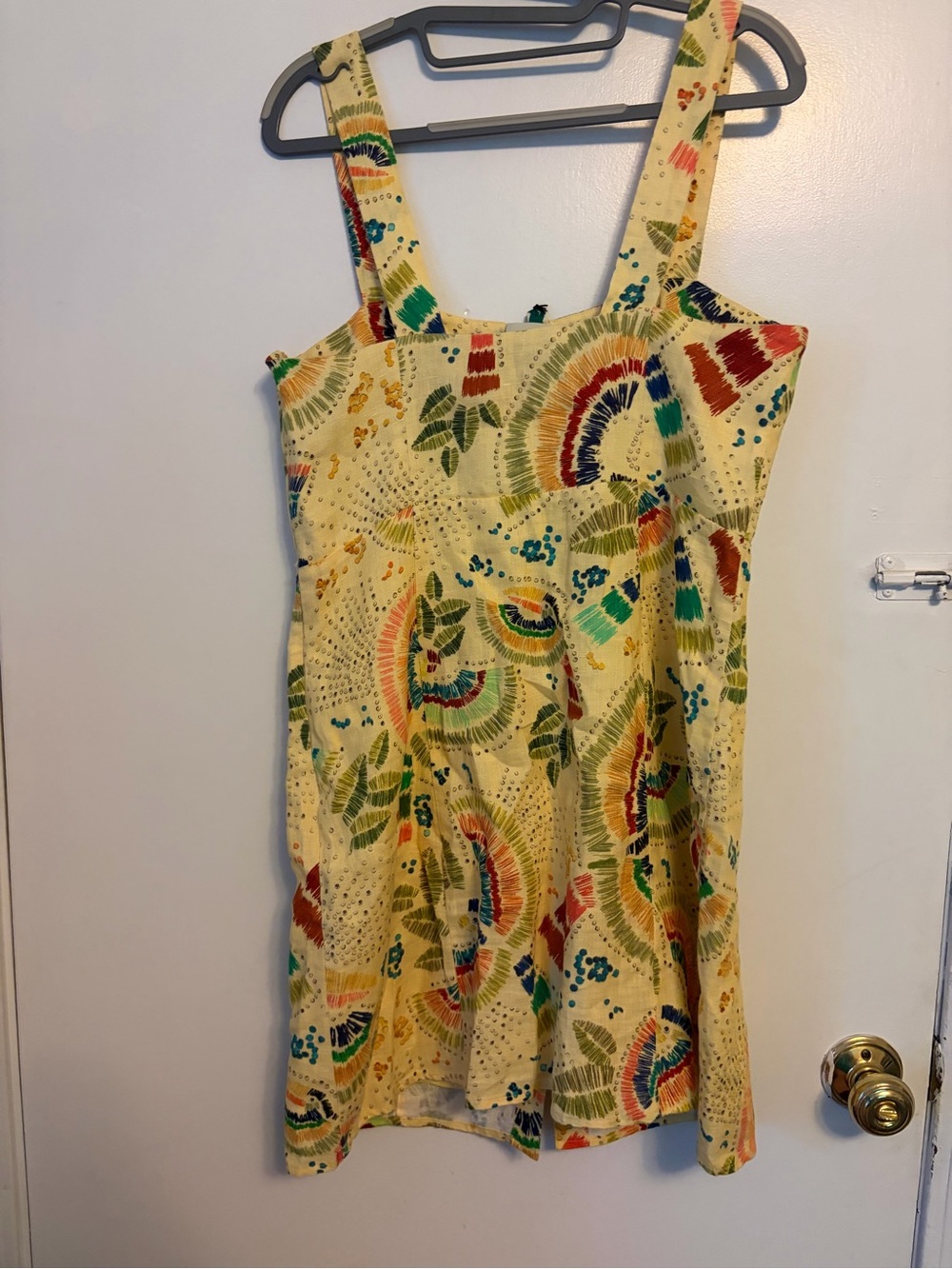 Farm Rio Colorful Birds Linen Mini dress - Picture 3 of 7